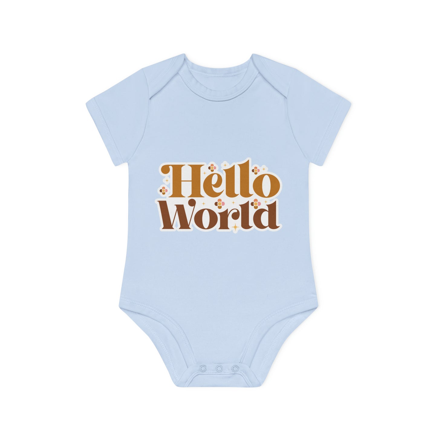 "Adorable Organic Short Sleeve Bodysuit for- Baby Organic Short Sleeve Bodysuit