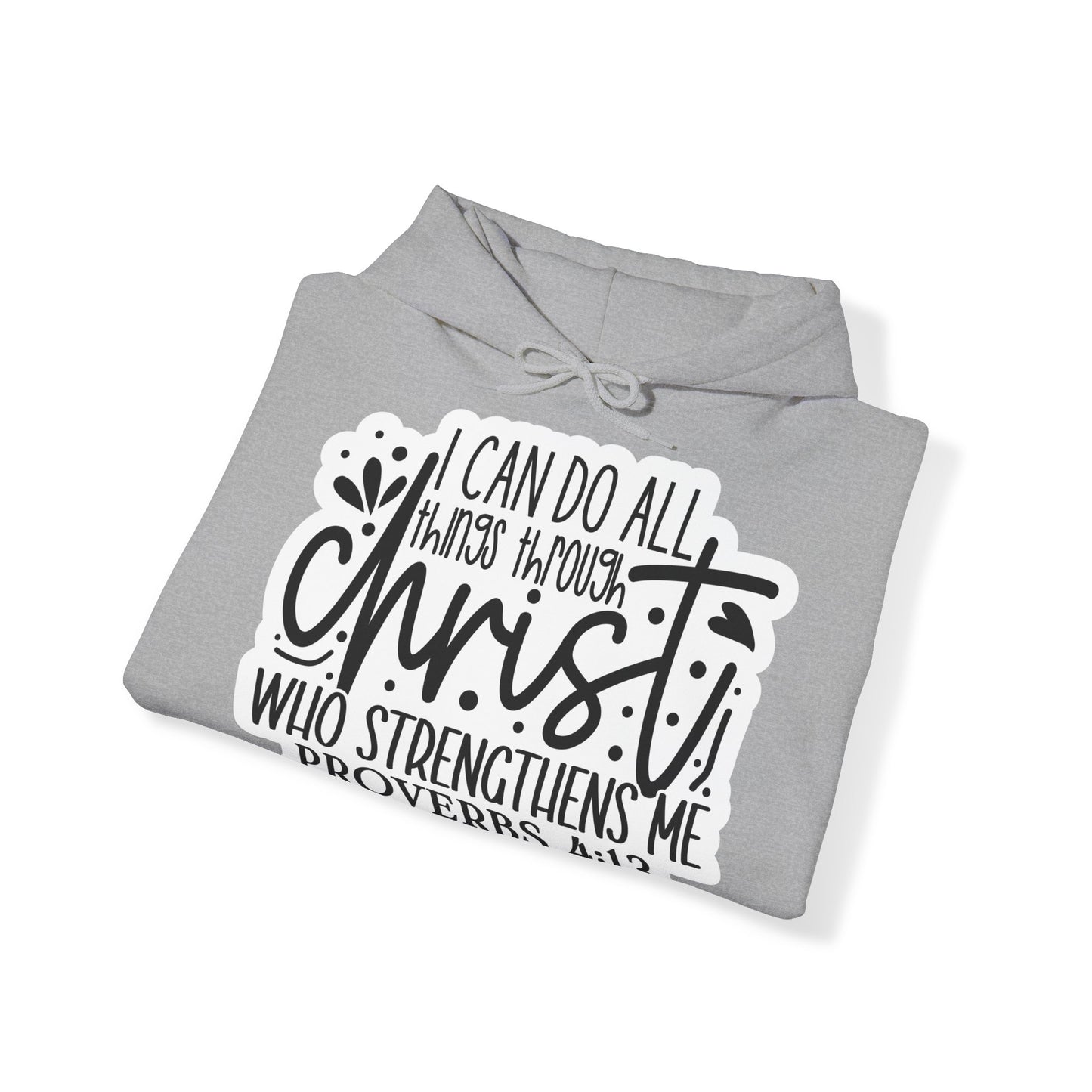 "Blessed and Cozy: Christian Quote Hood- Hoodie