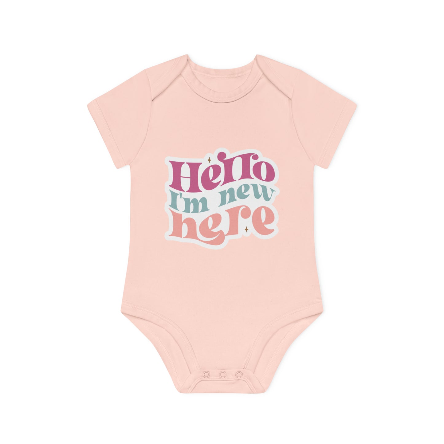 "Organic Cutie: Baby Short Sleeve Bod- Baby Organic Short Sleeve Bodysuit