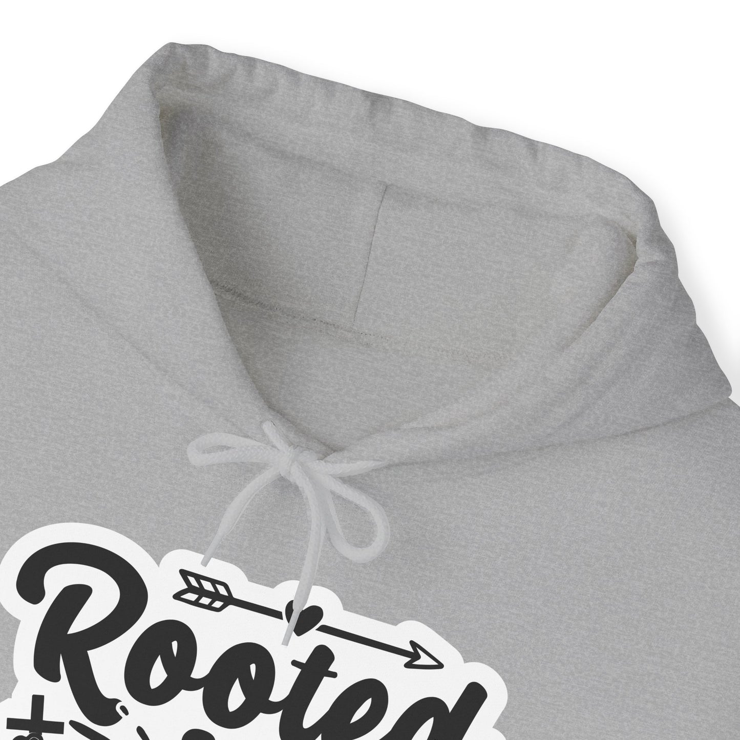 "Rooted in Christ" - Christian Quote Hooded- Hoodie