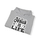 "Jesus is Life" - Christian Quote Hoodie