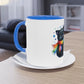 "Rainbow Pride Celebrate Love" - Two Tone Mug