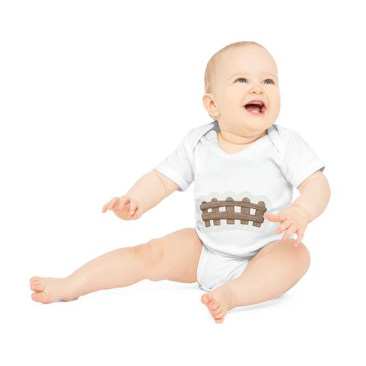 "Hug Me Tight Baby Organic Bodysuit -- Baby Organic Short Sleeve Bodysuit