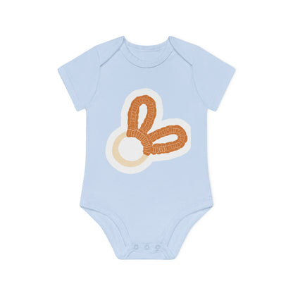 Organic Cutie: Adorable Baby Organic Short Sleeve Bodysuit