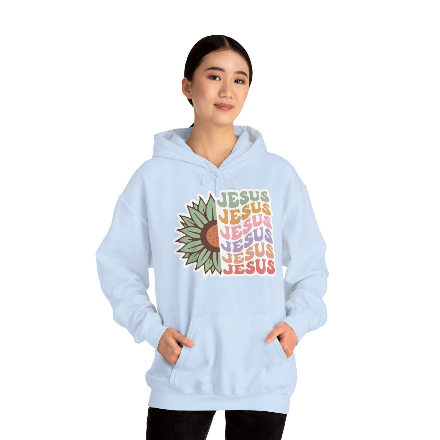 "Jesus Flower" - Hooded Sweatshirt - Hoodie