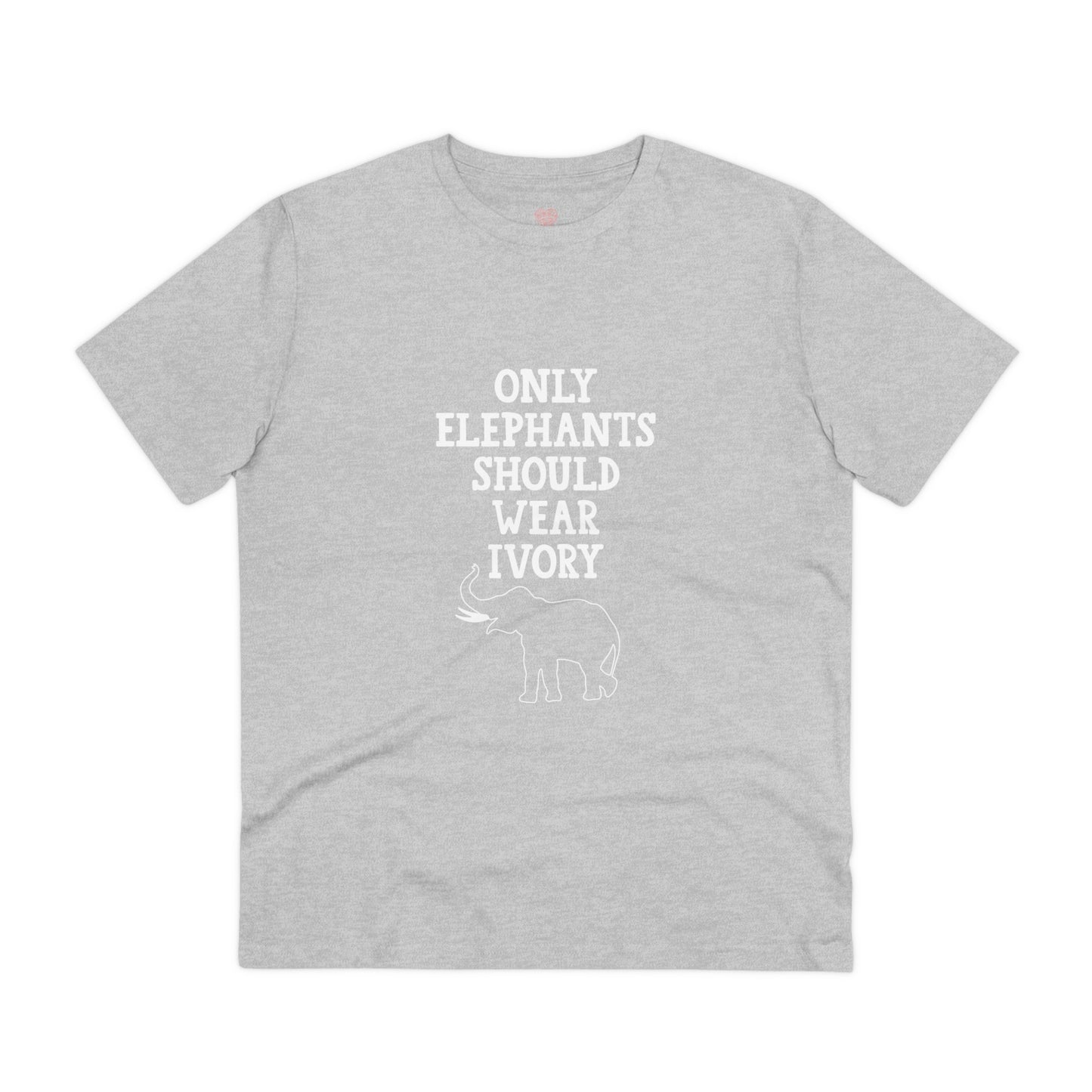 "Only Elephants Should Wear Ivory" Vegan Vibes Tee- T-Shirt