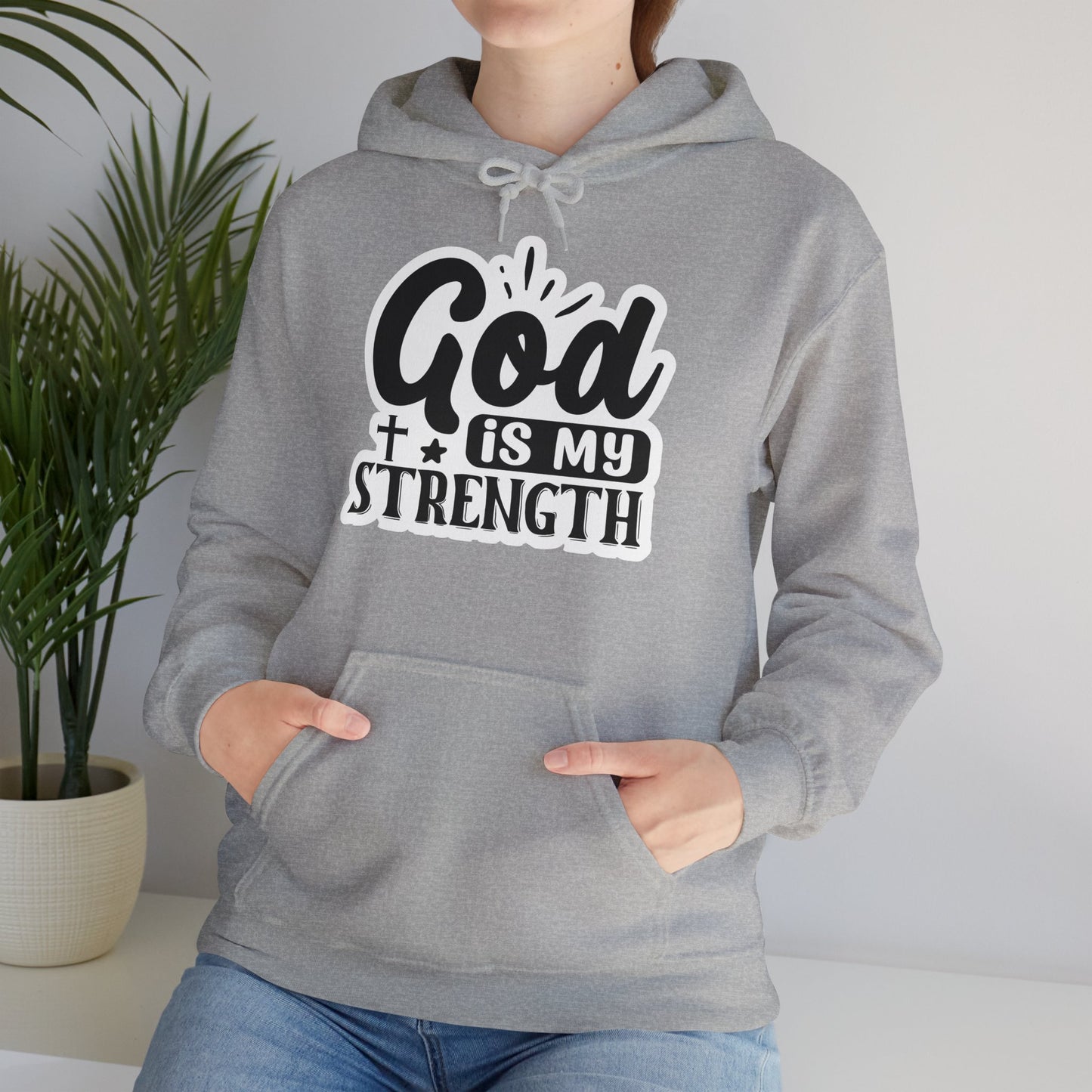 "God is my Strength" - Hooded Sweatshirt - Hoodie