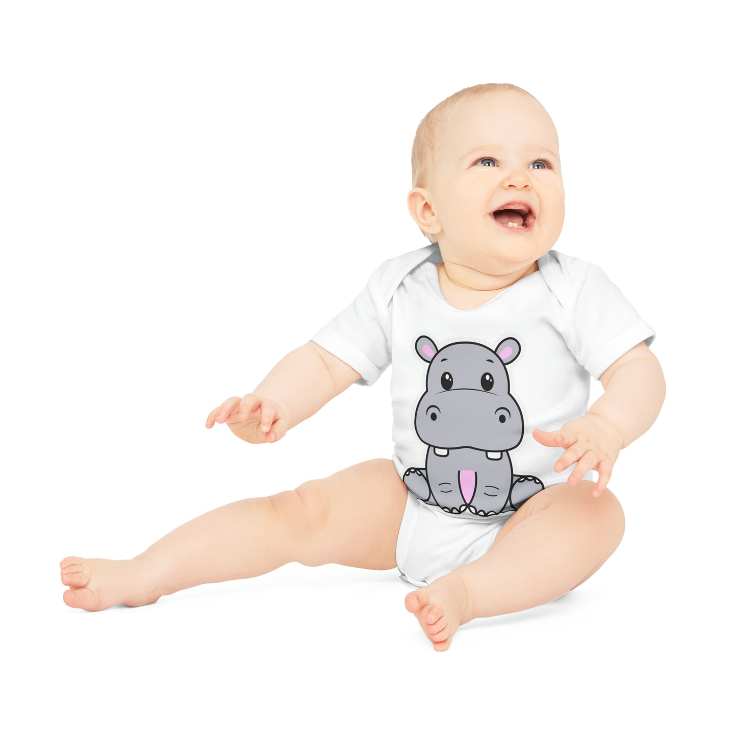 "Adorable Organic Short Sleeve Bodysuit for- Baby Organic Short Sleeve Bodysuit