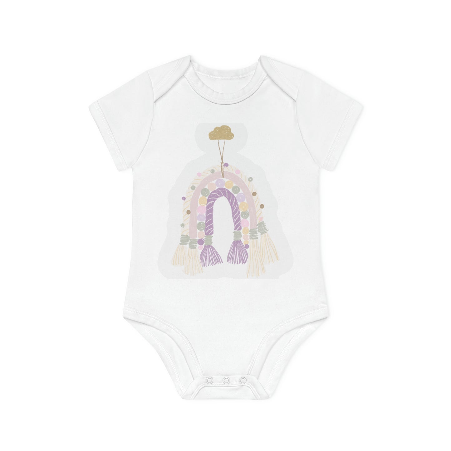 "Adorable Eco-Friendly Baby Bodysuit- Baby Organic Short Sleeve Bodysuit