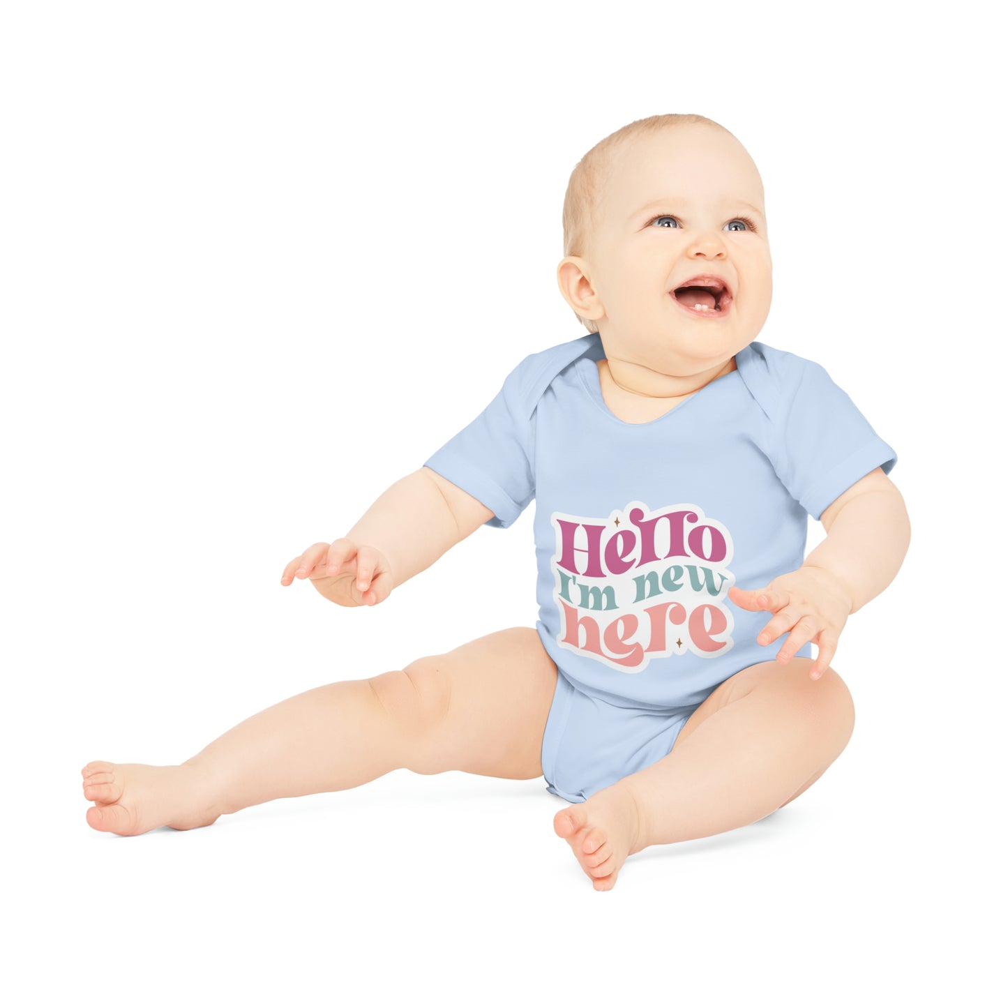 "Organic Cutie: Baby Short Sleeve Bod- Baby Organic Short Sleeve Bodysuit