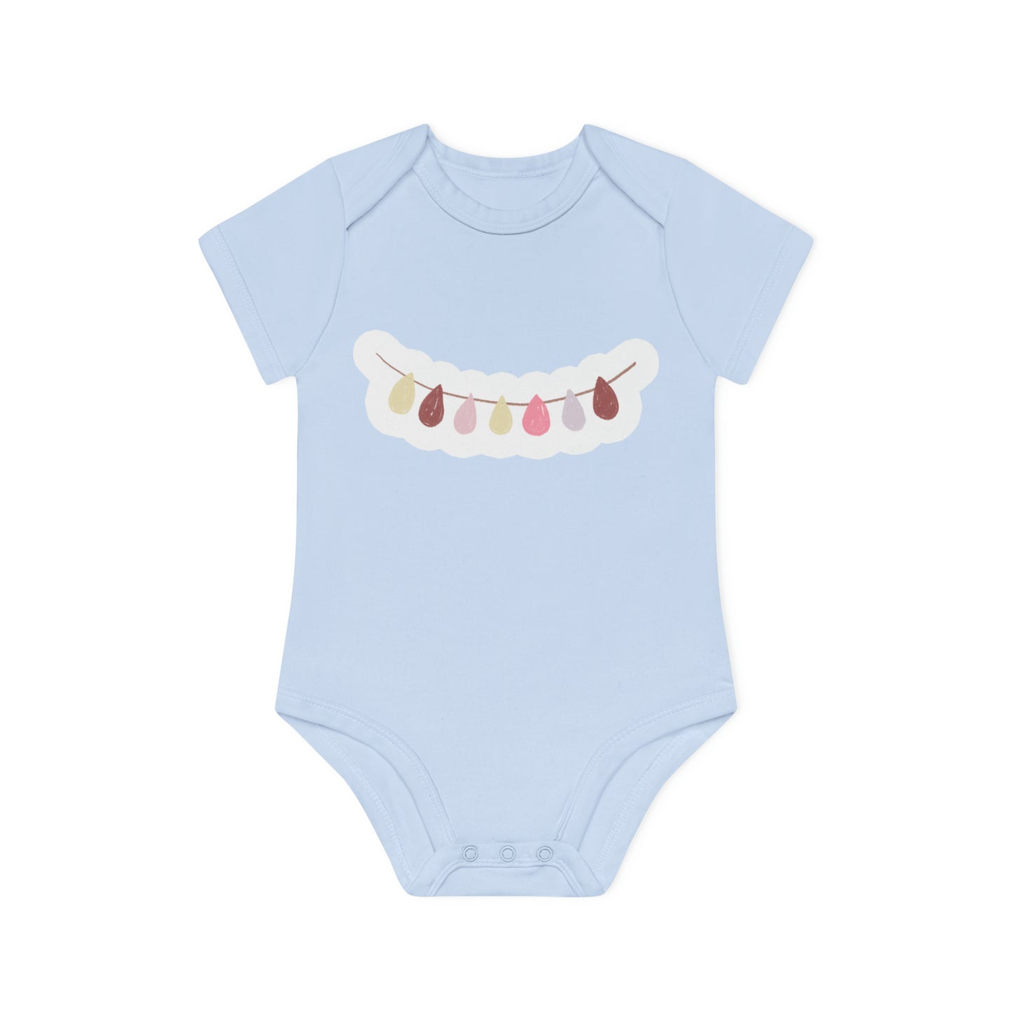 "Organic Cutie" Adorable Baby Organic Short Sleeve Bodysuit