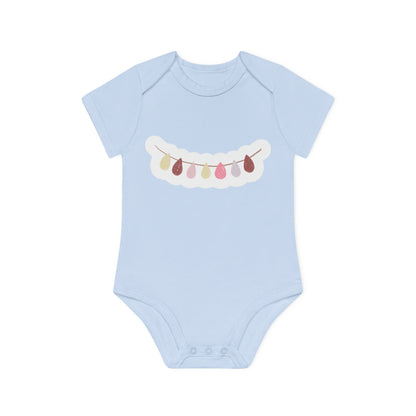 "Organic Cutie" Adorable Baby Organic Short Sleeve Bodysuit