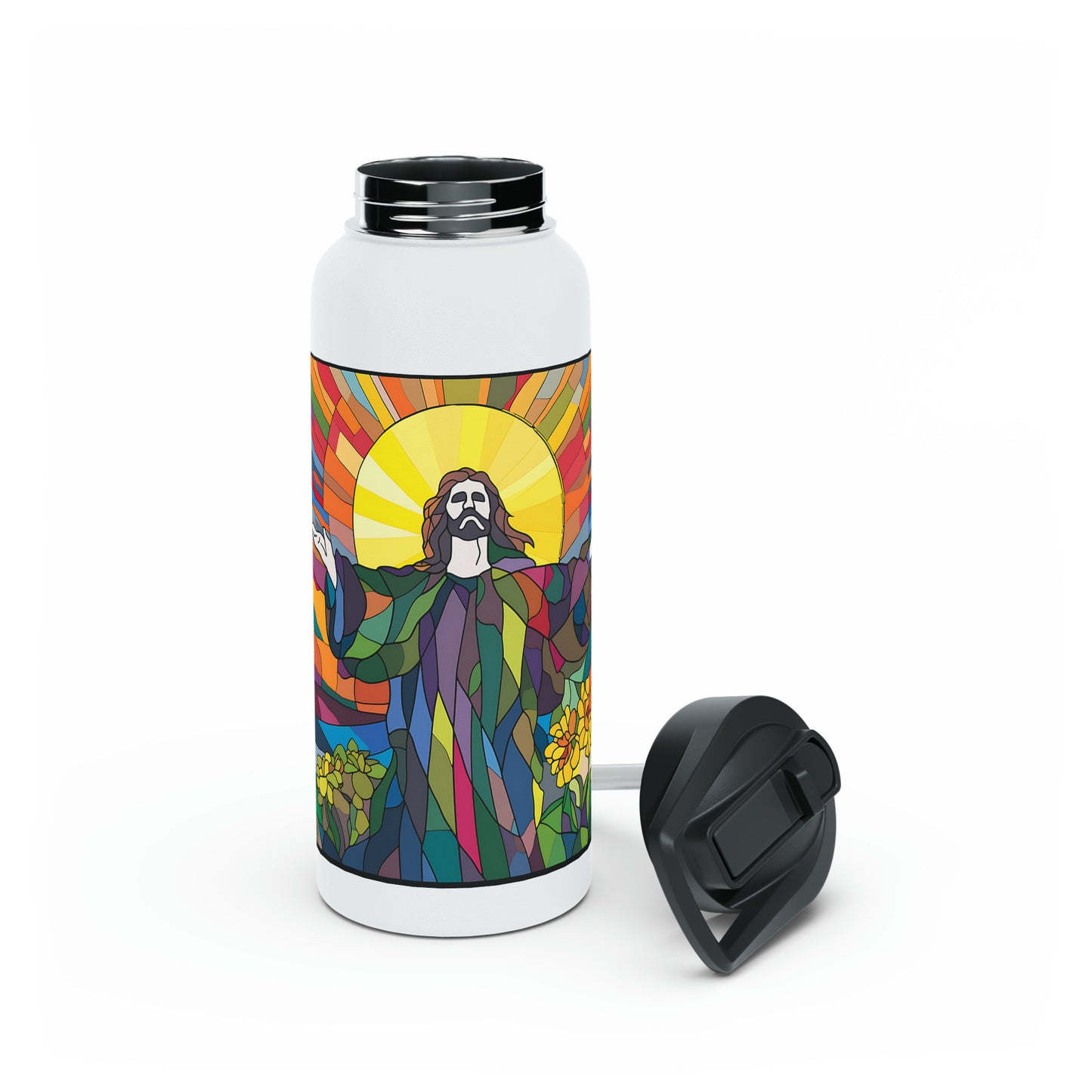 "Jesus Abstract" - Stainless Steel Tumbler