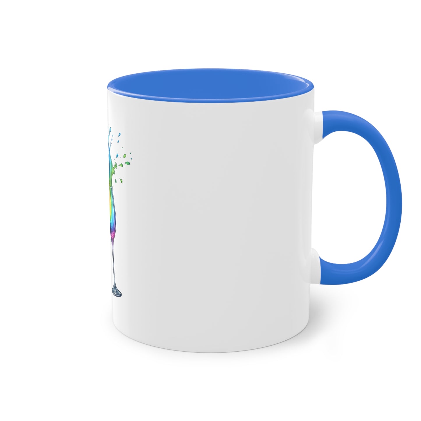 "Rainbow Pride Celebrate Love" - Two Tone Mug