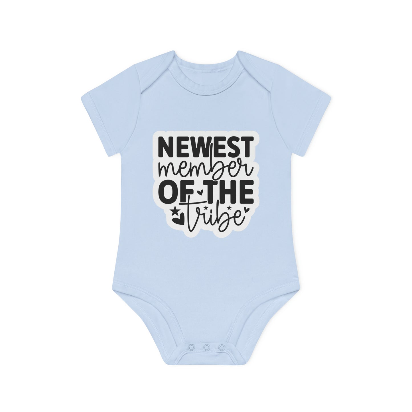 "Newest Member of the Tribe" - Baby Organic Short Sleeve Bodysuit