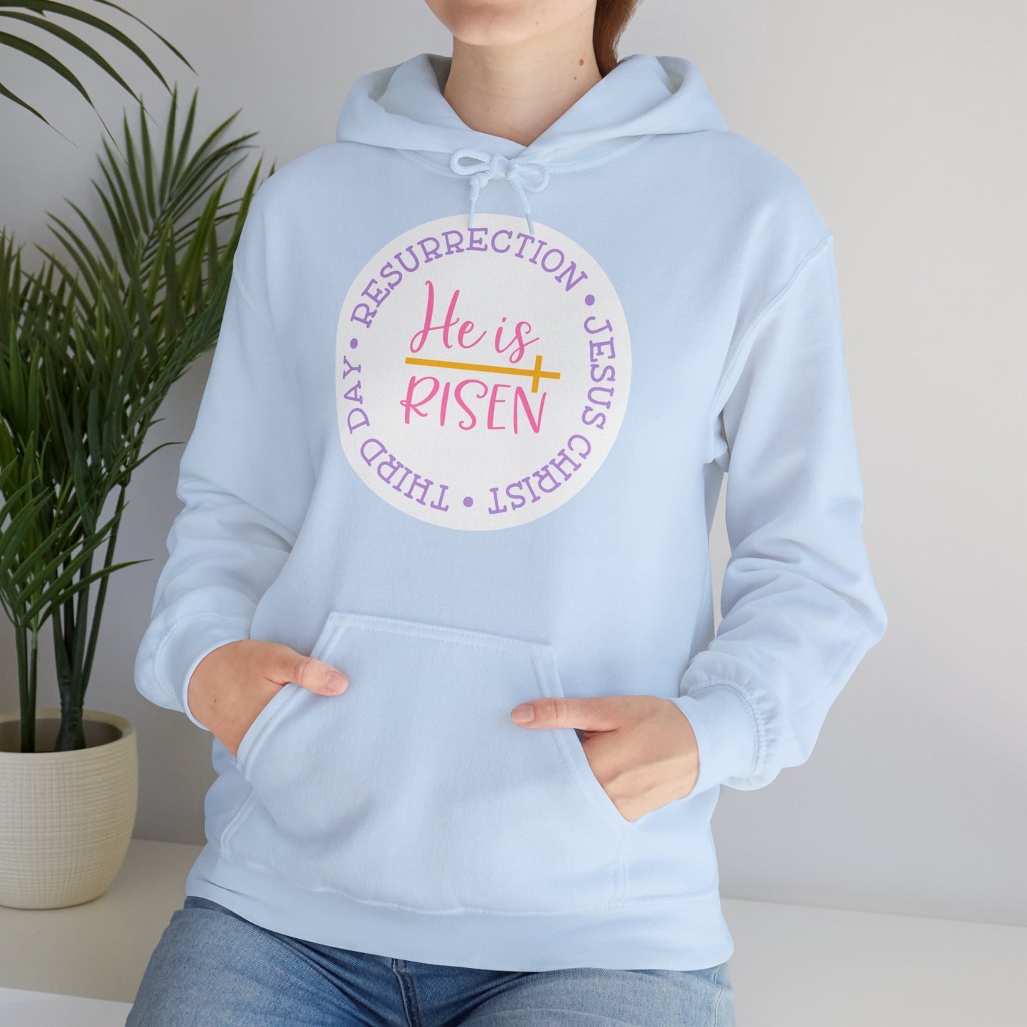 "He is Risen"- Christian Quote - Hoodie