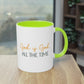 "God is God All the time" - Ceramic Colored - Two Tone Mug