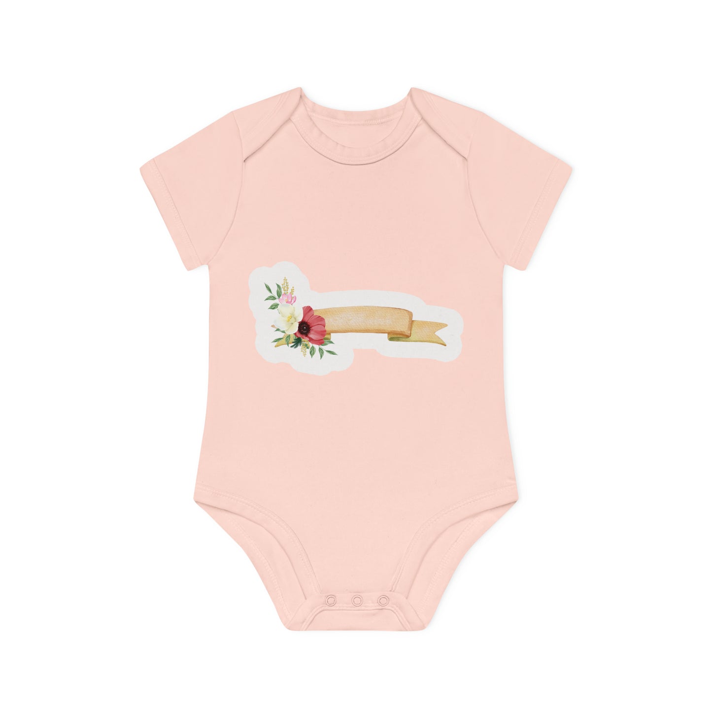 "Adorable Organic Short Sleeve Bodysuit for- Baby Organic Short Sleeve Bodysuit