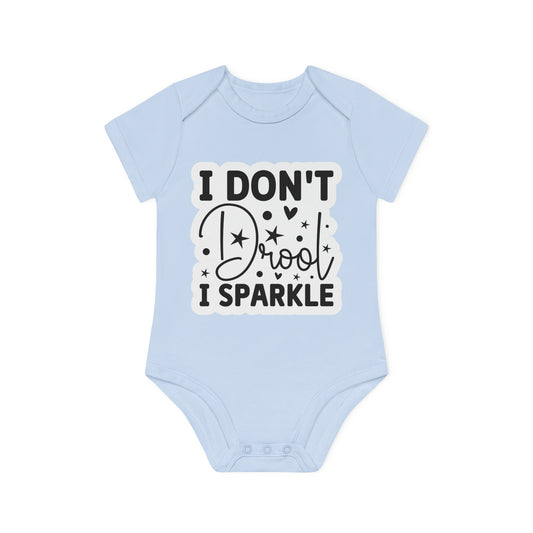 "I don't drool, I sparkle" - Baby Organic Short Sleeve Bodysuit