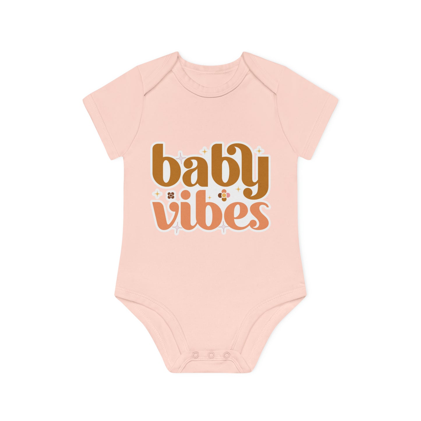 "Baby Vibes" - Organic Short Sleeve Bodysuit