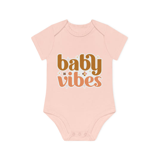 "Baby Vibes" - Organic Short Sleeve Bodysuit