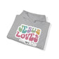 "Jesus Loves You" - Faithfully Cozy Hooded Sweatshirt - Hoodie