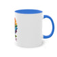 "Rainbow Flower" - Two Tone Mug