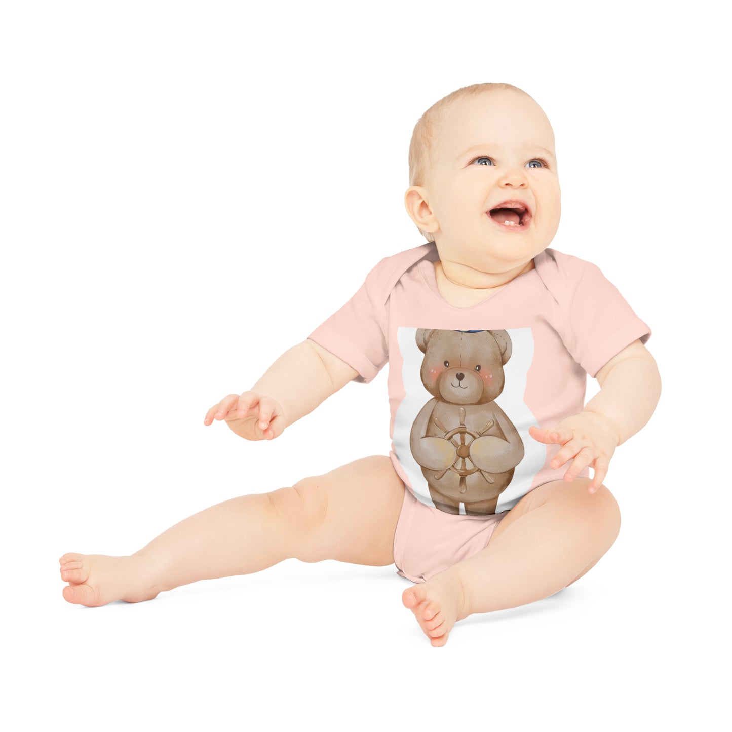 "Adorable Organic Short Sleeve Bodysuit for- Baby Organic Short Sleeve Bodysuit