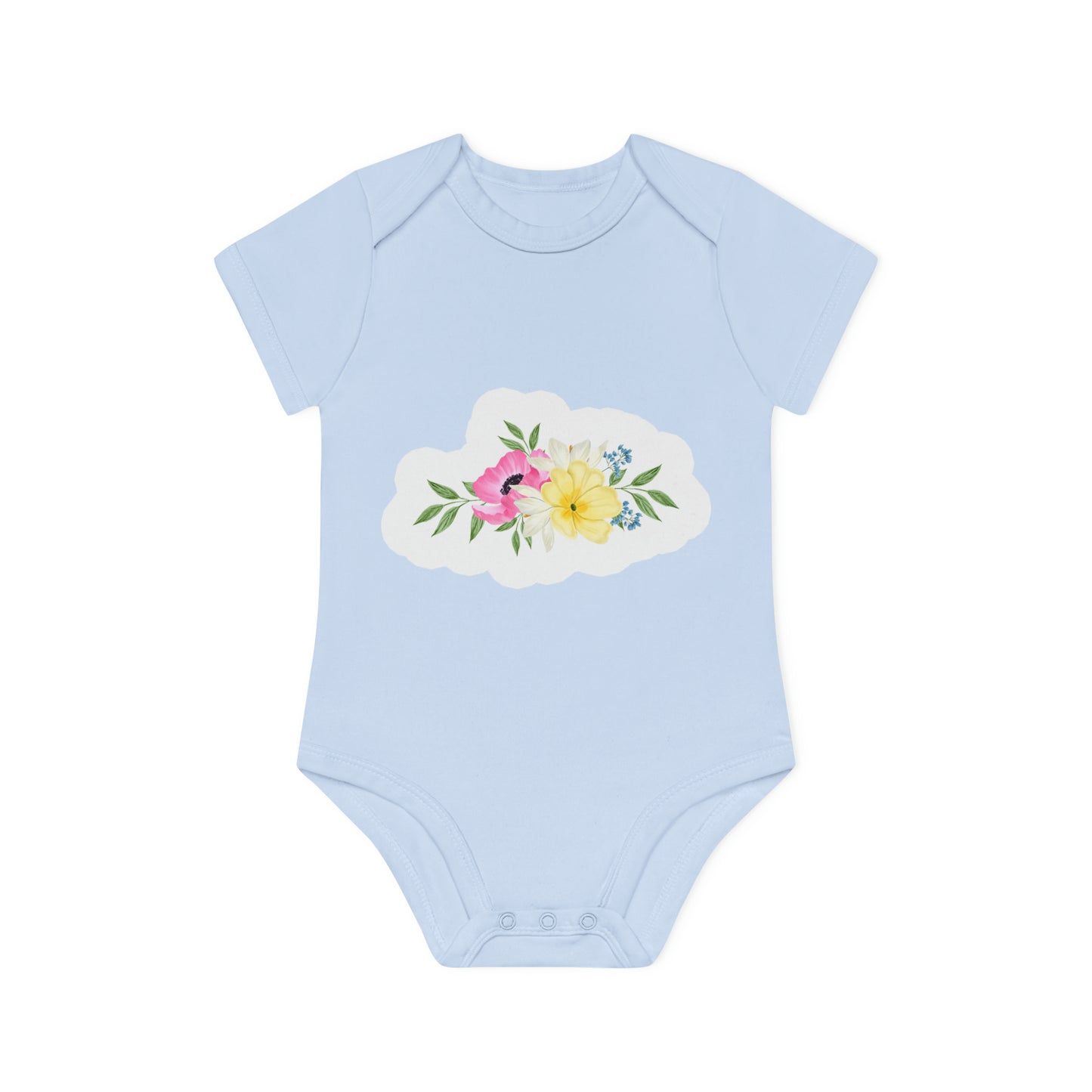 "Organic Cutie: Adorable Baby Short- Baby Organic Short Sleeve Bodysuit