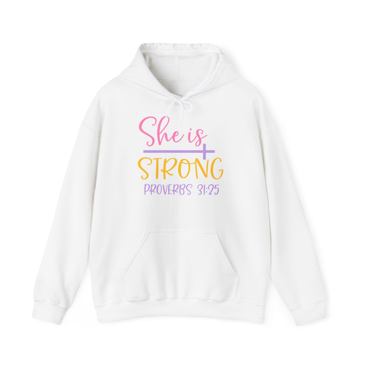 "She is Strong" - Christian Quote - Hoodie