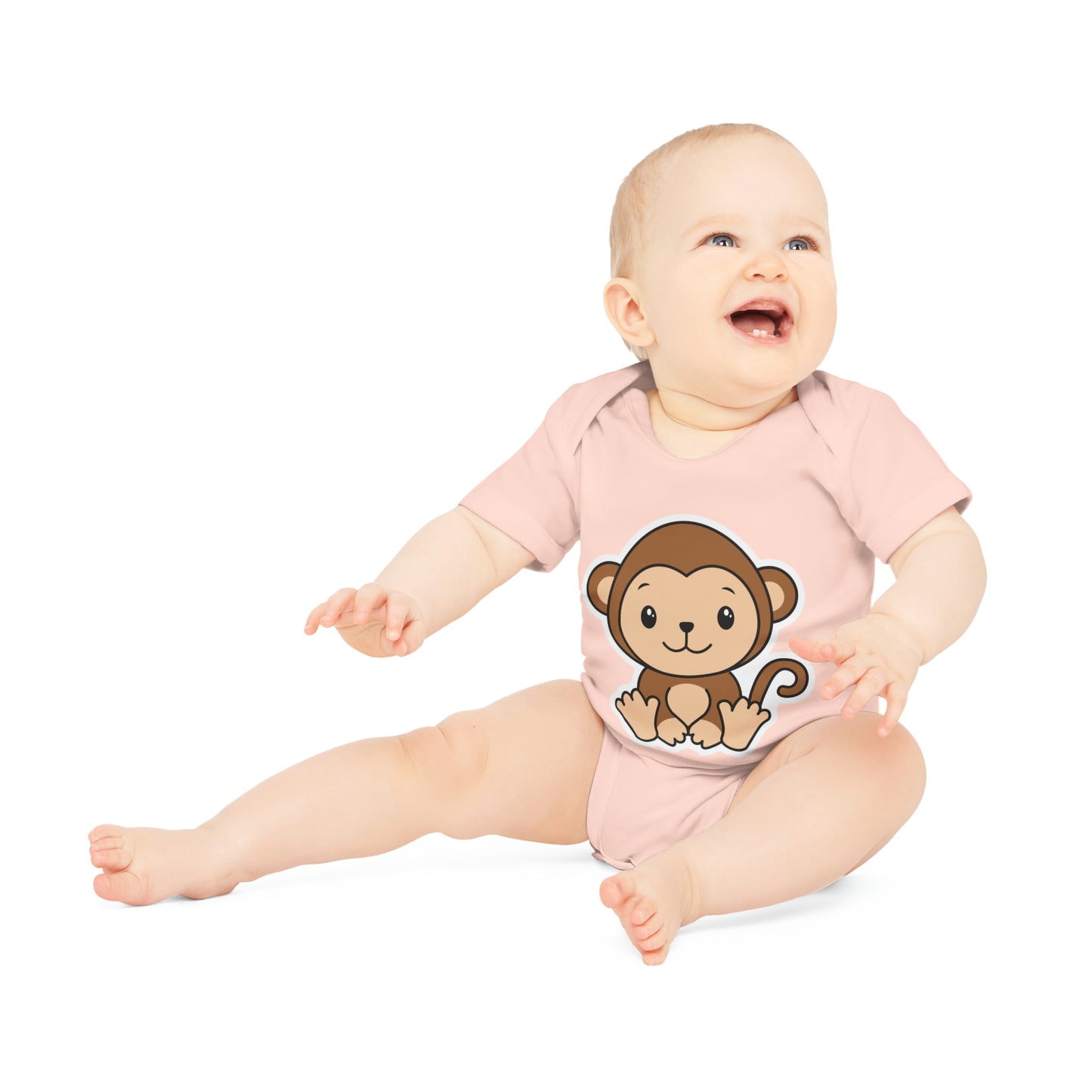 "Adorable Organic Short Sleeve Bodysuit for- Baby Organic Short Sleeve Bodysuit