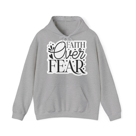 "Faith-Filled Comfort: Christian Quote Hood- Hoodie