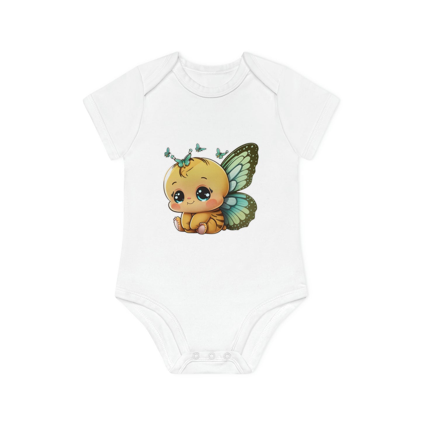 "Organic Cutie: Baby Short Sleeve Bod- Baby Organic Short Sleeve Bodysuit