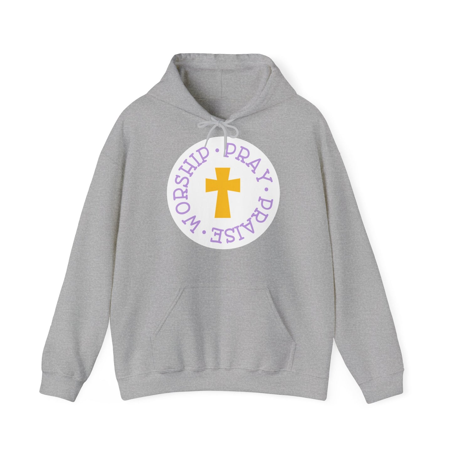 "Worship, Pray, Praise" - Christian Quote - Hoodie