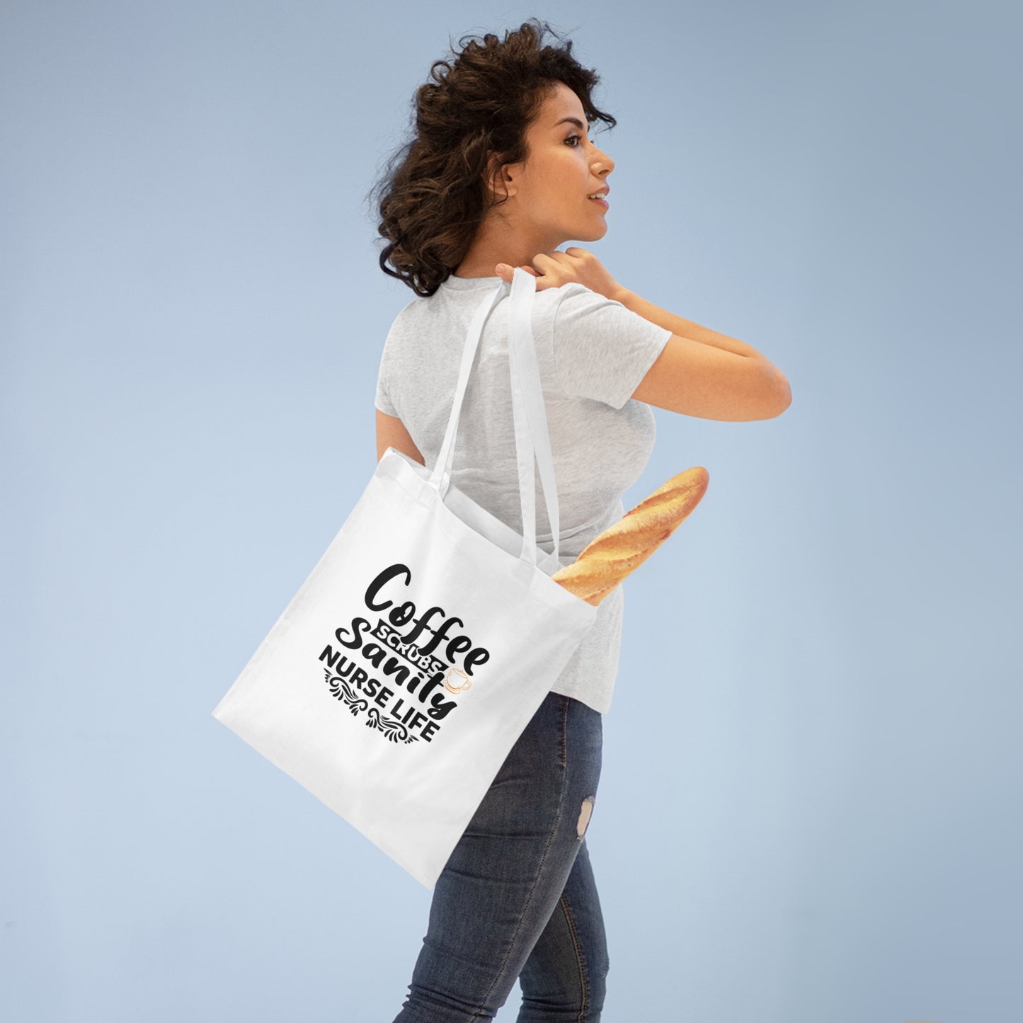 "Coffee, Scrubs, Sanity, Nurse Life" - NurseTote Bag