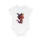 "Adorable Party  Dragon" - Baby Organic Short Sleeve Bodysuit