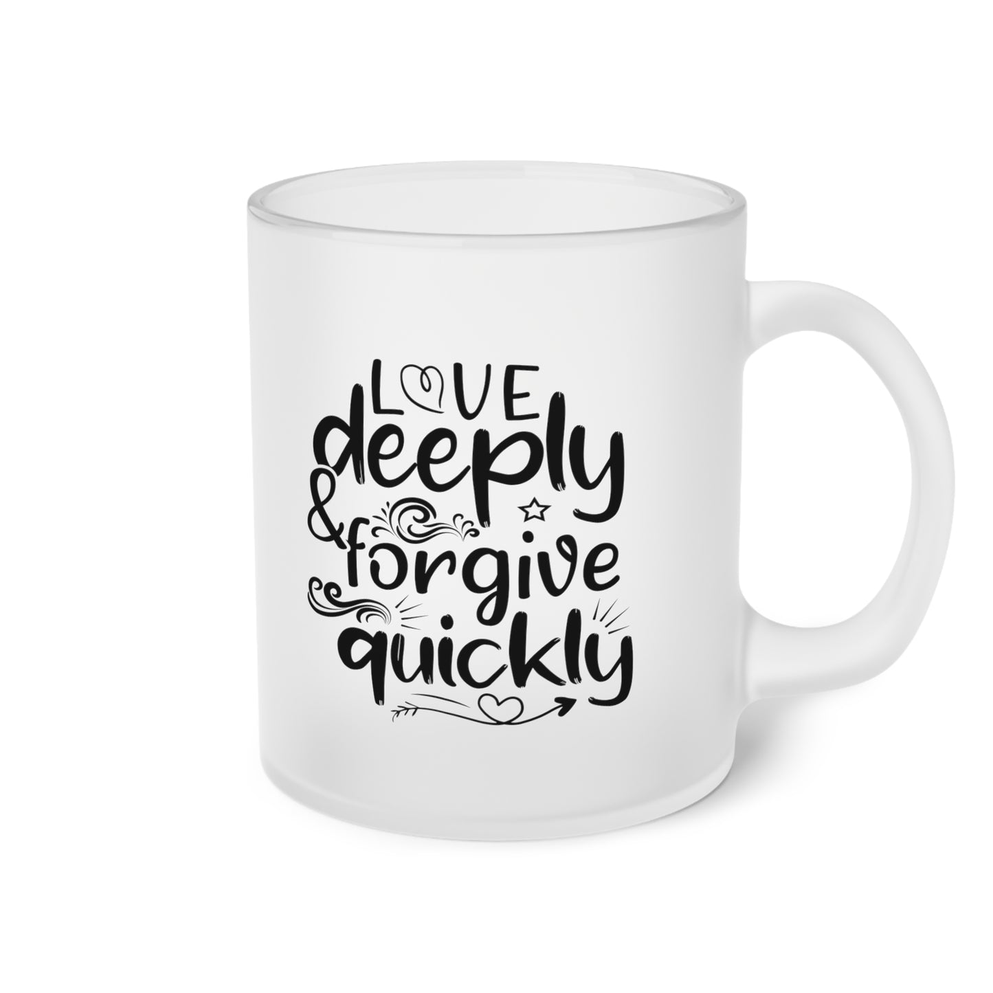 "Love deeply and forgive quickly" - Motivational Quote - Mug