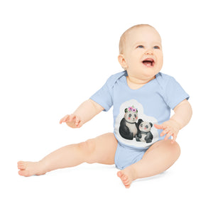 "Adorable Organic Short Sleeve Bodysuit for- Baby Organic Short Sleeve Bodysuit