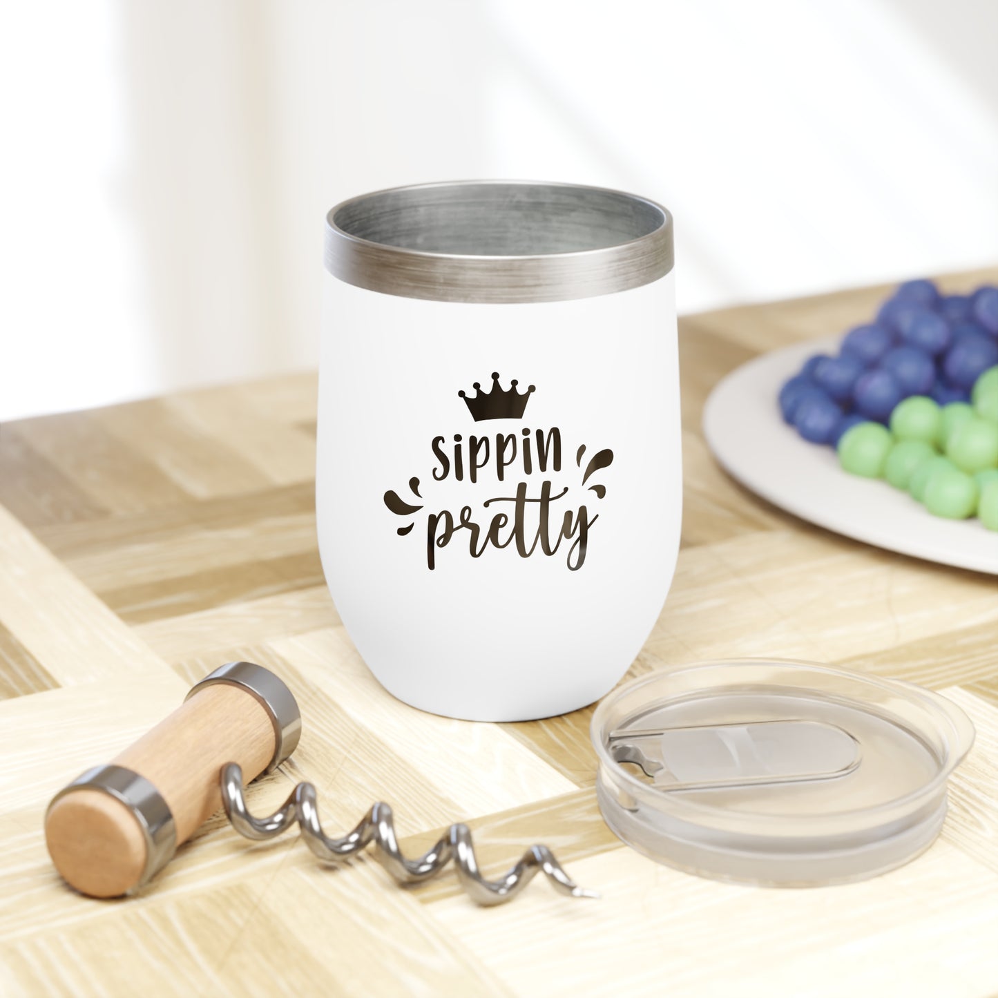 "Sippin' Pretty" - Wine Tumbler