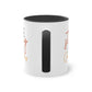 "Be strong and courageous" - Inspirational Quote- Two Tone Mug