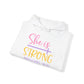 "She is Strong" - Christian Quote - Hoodie