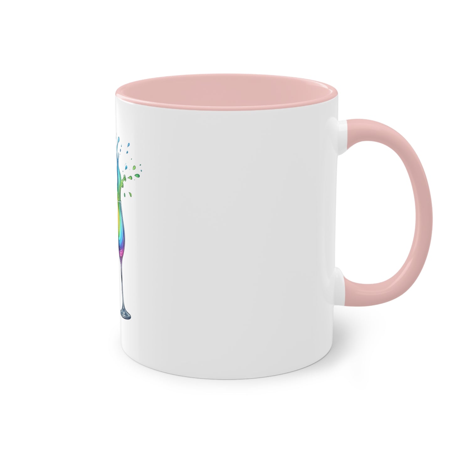 "Rainbow Pride Celebrate Love" - Two Tone Mug