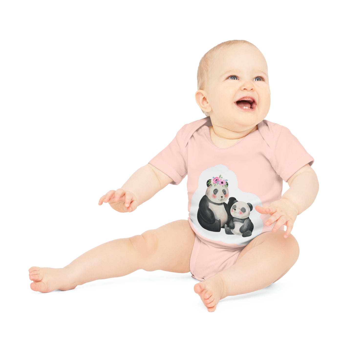 "Adorable Organic Short Sleeve Bodysuit for- Baby Organic Short Sleeve Bodysuit