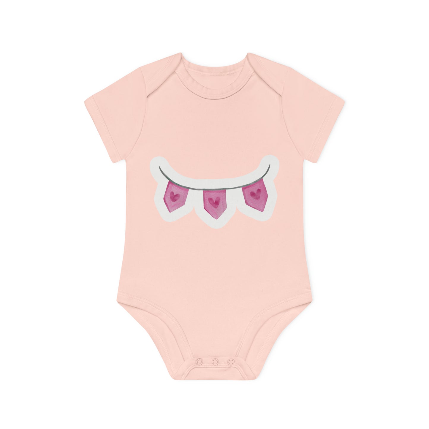 "Adorable Organic Short Sleeve Bodysuit for- Baby Organic Short Sleeve Bodysuit