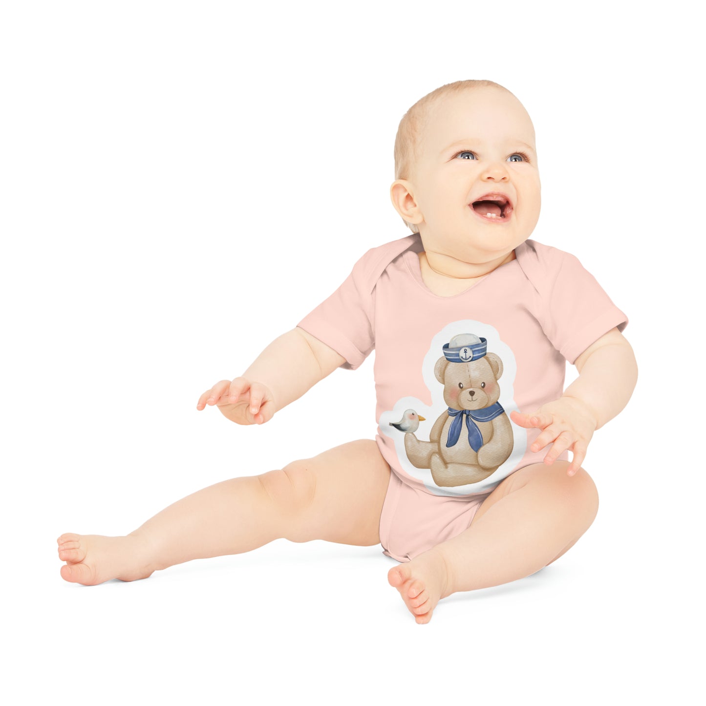 "Organic Cuteness: Baby Short Sleeve- Baby Organic Short Sleeve Bodysuit