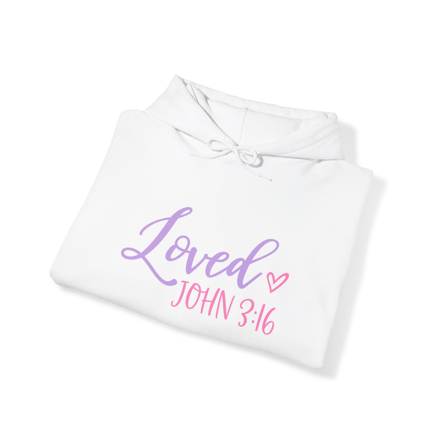 "Loved" - Faith-Inspired Hooded Sweatshirt - Hoodie