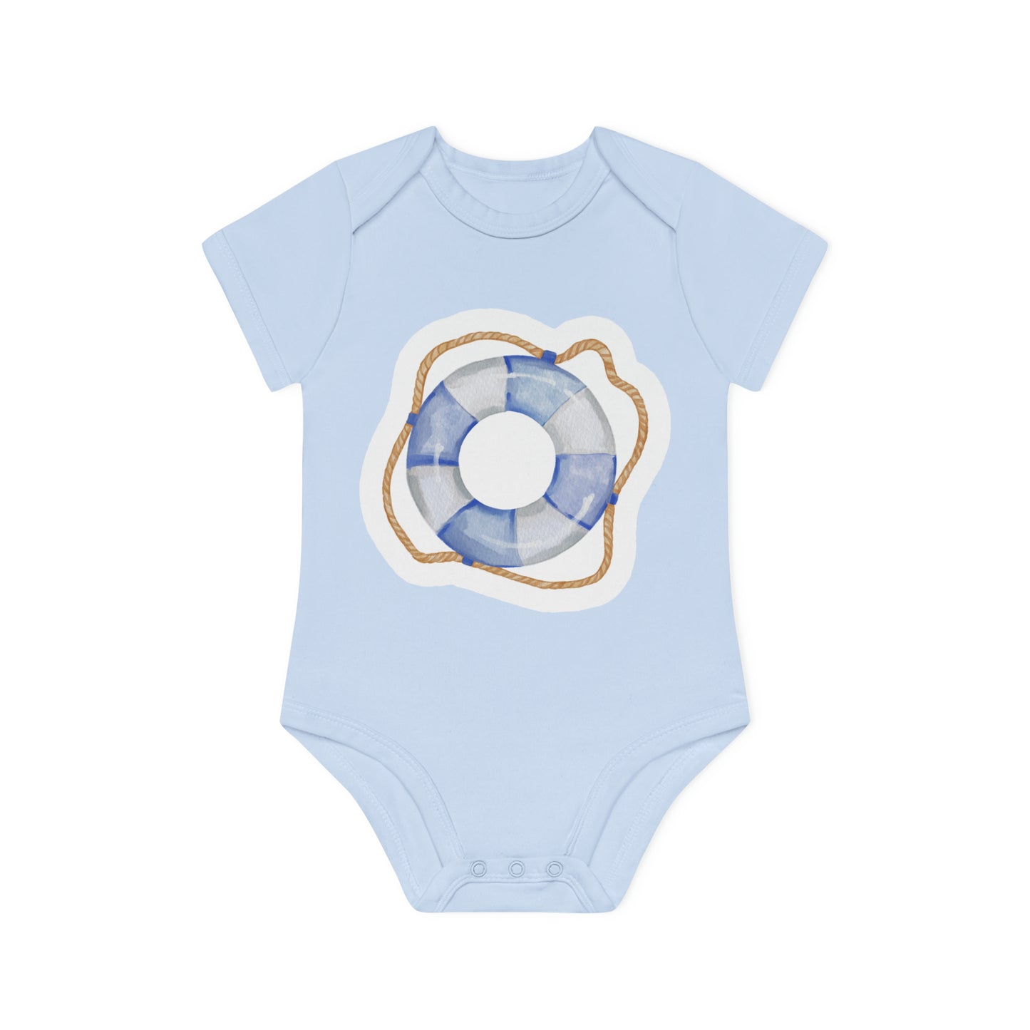 "Adorable Organic Short Sleeve Bodysuit -- Baby Organic Short Sleeve Bodysuit