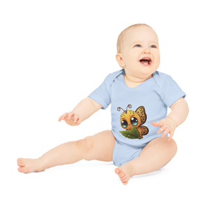 "Adorable Organic Short Sleeve Bodysuit for- Baby Organic Short Sleeve Bodysuit