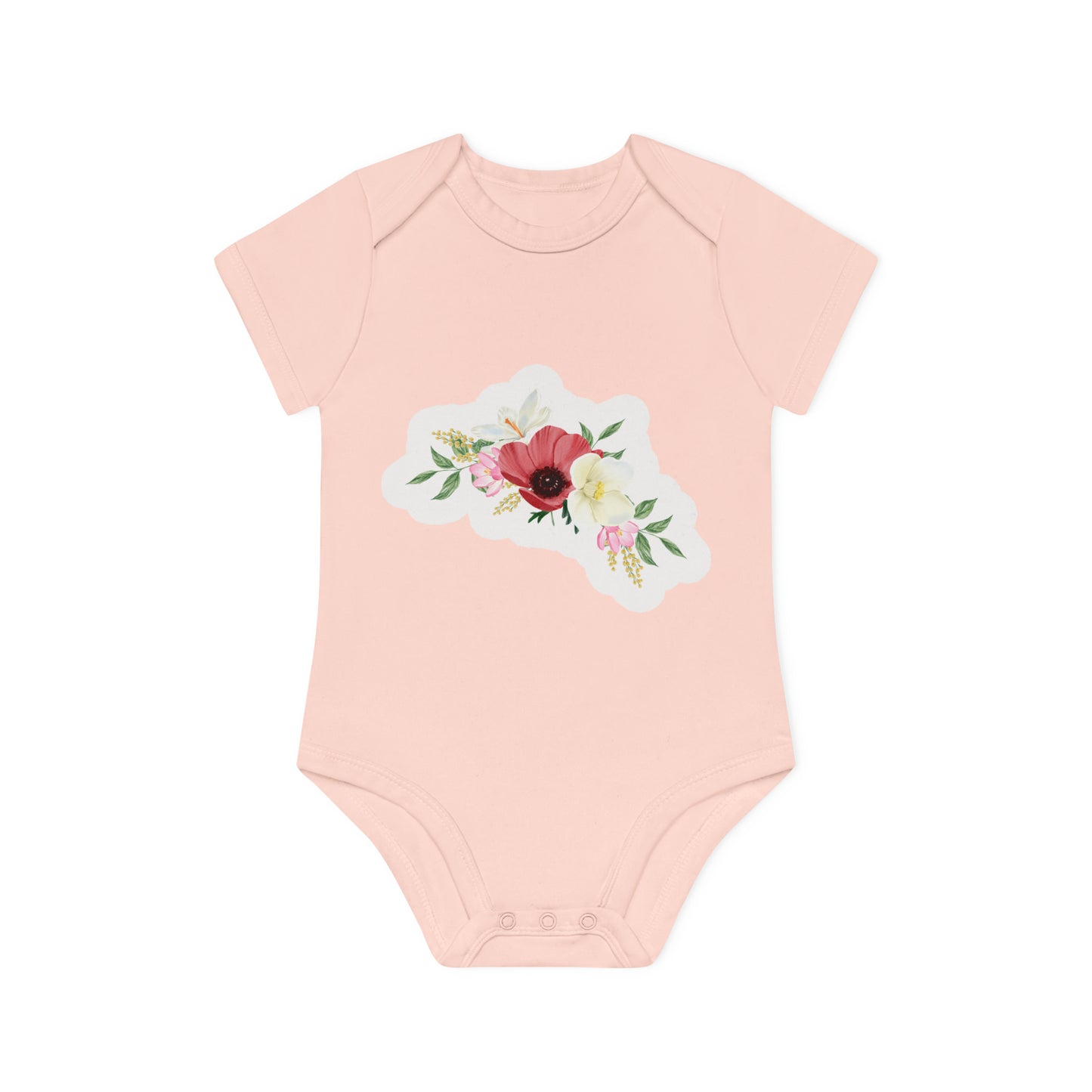 "Organic Cutie: Adorable Baby Short- Baby Organic Short Sleeve Bodysuit