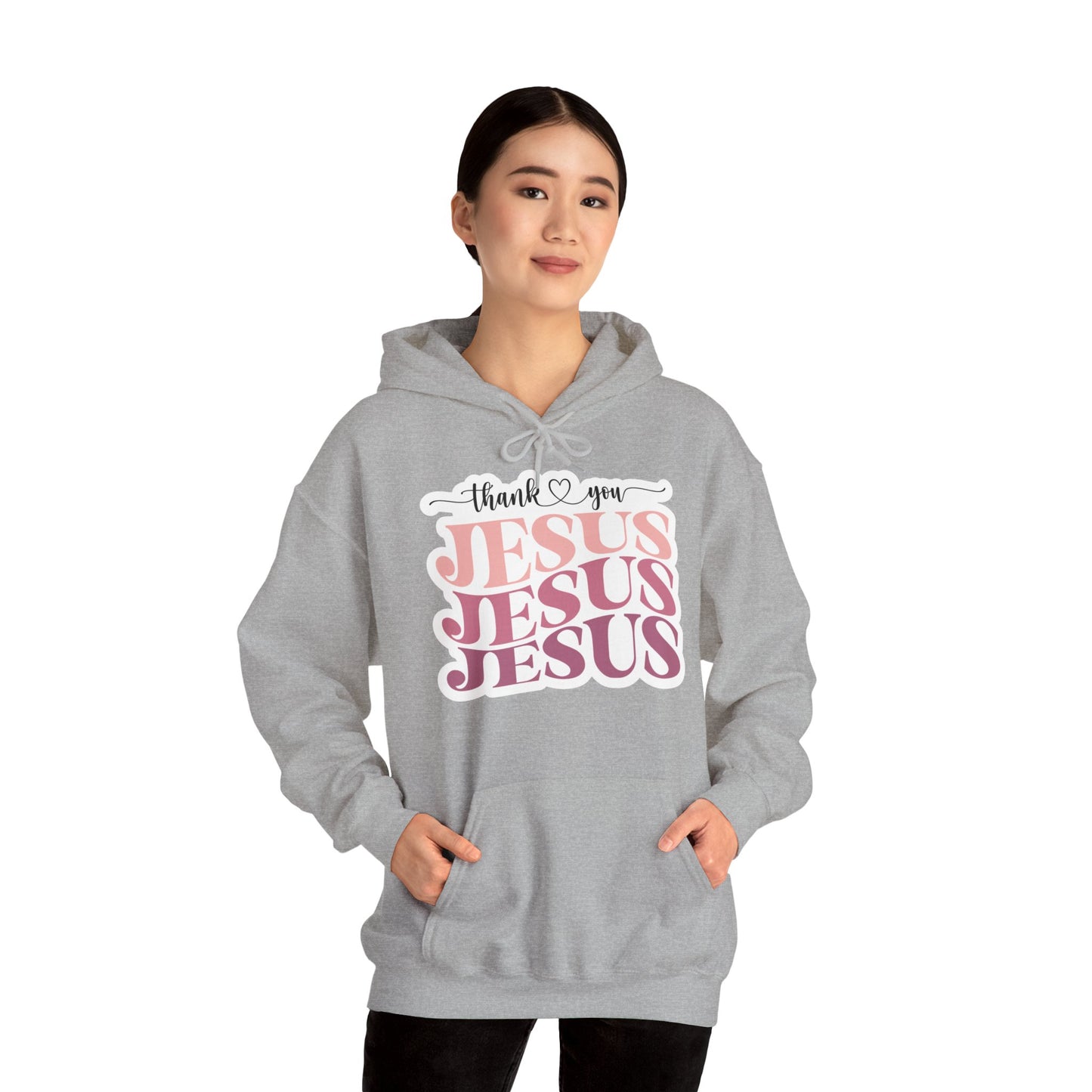 "Thank You Jesus" - Hooded Sweatshirt - Hoodie